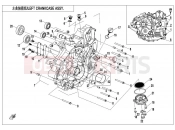 CFMOTO CFORCE 450 (CF400AU-A) LEFT CRANKCASE ASSY