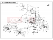 CFMOTO CFORCE 450 (CF400AU-A) BRAKE SYSTEM(LH,SPLIT)