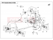 CFMOTO CFORCE 450 (CF400AU-A) BRAKE SYSTEM(RH,ASSEMBLED,SUMITOMO PLUG)