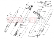 DUCATI 1993 Supersport 400 SS FRONT FORK » FRONT SUSPENSION