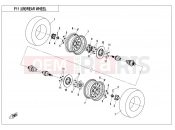 CFMOTO CFORCE 450 (CF400AU-A) REAR WHEEL