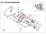 CFMOTO CFORCE 450 (CF400AU-A) LEFT CRANKCASE COVER ASSY - E01-4
