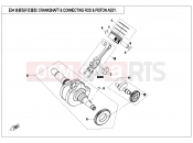 CFMOTO CFORCE 450 (CF400AU-A) CRANKSHAFT @^ CONNECTING ROD @^ PISTON ASSY. - E04-V1