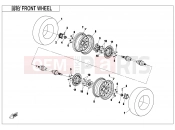 FRONT WHEEL - F07-V2 - CFMOTO CFORCE 450 (CF400AU-L) 2021