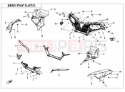 FRONT PLASTICS - F04-1 - CFMOTO CFORCE 625 (CF600AU-3S) 2021