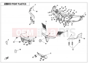 CFMOTO 2018 ATV CFORCE 850 (CF800AU-2A) FRONT PLASTICS - F04-1-A