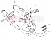 DUCATI Superbike 888 SP5 EXHAUST SYSTEM » EXHAUST SYSTEM