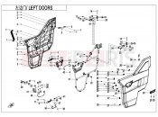 LEFT DOORS - F37-2-V2 - CFMOTO UFORCE 1000 (CF1000UTR-3) 2019