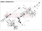 TRANSMISSION SYSTEM(2) - E06-2-V3 - CFMOTO UFORCE 1000 (CF1000UTR-3) 2019