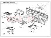 MIDDLE PLASTICS - F04-4-V2 - CFMOTO UFORCE 1000 (CF1000UTR-3) 2024