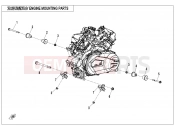 CFMOTO UFORCE 1000 (CF1000UU) ENGINE MOUNTING PARTS - F00-1