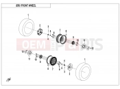 CFMOTO UFORCE U6 EV (CF200DUTR [EU167]  [ABS] ) FRONT WHEEL - F07