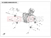CFMOTO 2017 UTV UFORCE 550 (CF500UTR-2) ENGINE MOUNTING PARTS