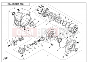 CFMOTO 2017 UTV UFORCE 550 (CF500UTR-2) REAR AXLE(Automatic Mechanical differential lock)