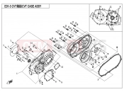 CFMOTO 2017 UTV UFORCE 550 (CF500UTR-2) CVT CASE ASSY. - E01-3
