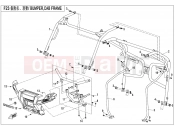 BUMPER @^ CAB FRAME - F23 - CFMOTO UFORCE 550 (CF500UTR-2) 2018