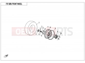 CFMOTO UFORCE 550 (CF500UU) FRONT WHEEL - F07