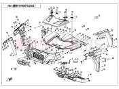 CFMOTO UFORCE 550 (CF500UU) FRONT PLASTIC - F04-1