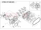 CFMOTO UFORCE 550 (CF500UU) CVT CASE ASSY. - E01-3-V2