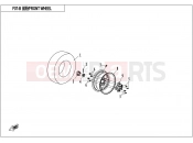 CFMOTO 2019 UTV UFORCE 550 (CF500UU) FRONT WHEEL(2018 CONDITION) - F07-B