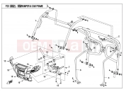 CFMOTO 2019 UTV UFORCE 550 (CF500UU) BUMPER @^ CAB FRAME - F23