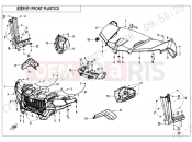 CFMOTO 2021 UTV UFORCE 600 (CF600UTR [T1b] ) FRONT PLASTICS - F04-1