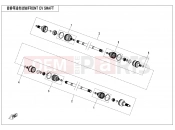 CFMOTO 2021 UTV UFORCE 600 (CF600UTR [T1b] ) FRONT CV SHAFT - F27