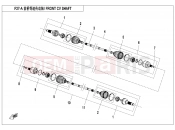 CFMOTO UFORCE 800 (CF800-3) FRONT CV SHAFT(2017 SPS) - F27-A
