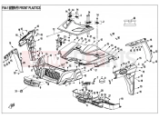 CFMOTO 2019 UTV UFORCE 800 (CF800UTR-2) FRONT PLASTIC - F04-1