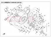 CFMOTO 2019 UTV UFORCE 800 (CF800UTR-2) LEFT CRANKCASE COVER ASSY. - E01-5
