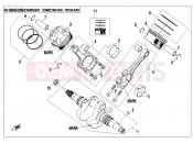 CFMOTO UFORCE 800 (CF800UTR-2) CRANKSHAFT @^ CONNECTING ROD @^ PISTON ASSY. - E04-V2