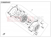 CFMOTO UFORCE 800 (CF800UU-A) FAN ASSY - E18