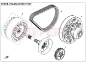 CFMOTO UFORCE 800 (CF800UU-A) CLUTCH AND CVT ASSY - E05
