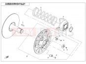 CFMOTO UFORCE 800 (CF800UU-A) DRIVEN PULLEY(CVtech) - E05-2-B