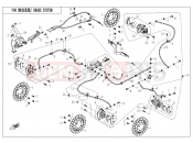 CFMOTO UFORCE 800 (CF800UU-A) BRAKE SYSTEM(SINTERED PAD) - F08-B