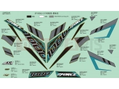 DECAL(BLACK) - F19-2-B - CFMOTO ZFORCE 1000 (CF1000US-2) 2017