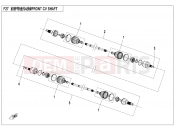 CFMOTO ZFORCE 1000 (CF1000US-2) FRONT CV SHAFT - F27