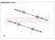 CFMOTO ZFORCE 1000 (CF1000UTR-2) FRONT CV SHAFT
