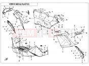 MIDDLE PLASTIC - F04-3 - CFMOTO ZFORCE 1000 (CF1000UTR-B) 2020