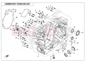 CFMOTO 2021 SSV ZFORCE 1000 (CF1000UTR-B) RIGHT CRANKCASE ASSY - E01-2-V2