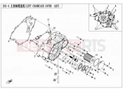 LEFT CRANKCASE COVER ASSY - E01-4 - CFMOTO ZFORCE 500 (CF500US) 2015