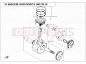 CRANKSHAFT@^CONNECTING GOD@^PISTON ASSY - E04 - CFMOTO ZFORCE 500 (CF500US) 2015