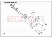 CFMOTO 2020 SSV ZFORCE 500 (CF500US) WATER PUMP ASSY - E08