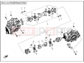 CFMOTO 2015 SSV ZFORCE 600 (CF600-3) TRANSMISSION SYSTEM