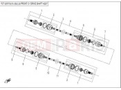 CFMOTO 2015 SSV ZFORCE 600 (CF600-3) FRONT CV DRIVE SHAFT ASSY.