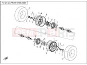 CFMOTO ZFORCE 600 (CF625-3) FRONT WHEEL ASSY - F12