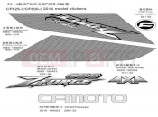 CFMOTO ZFORCE 600 (CF625-3) DECAL KIT - F36