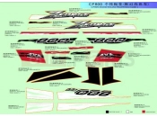 CFMOTO ZFORCE 800 (CF800) DECAL (WHITE) - F19-2