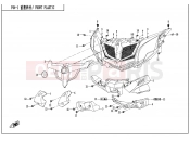 FRONT PLASTIC - F04-1 - CFMOTO ZFORCE 800 (CF800) 2013
