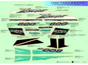 DECAL - F19-1 - CFMOTO ZFORCE 800 (CF800) 2013